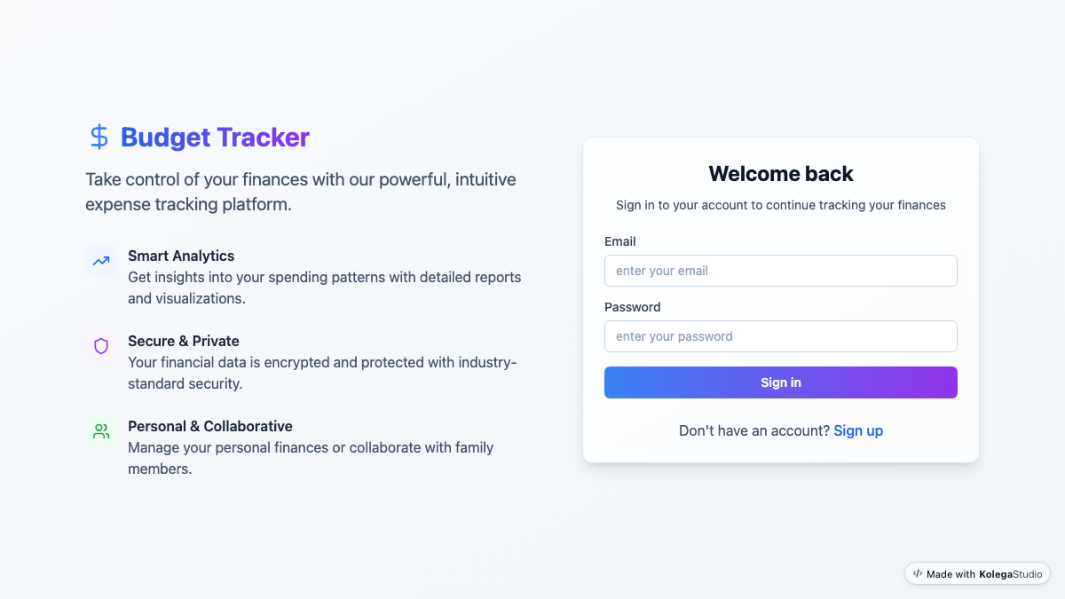 Budget Tracker